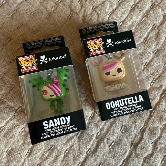 Tokidoki Funko Pocket Pop Keychains - NEW Sandy & Donutella - Picture 2 of 7